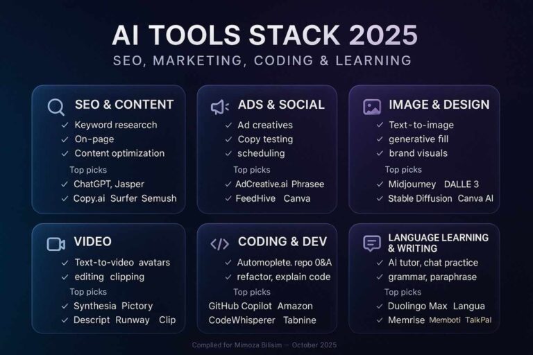 Comprehensive AI Tool List