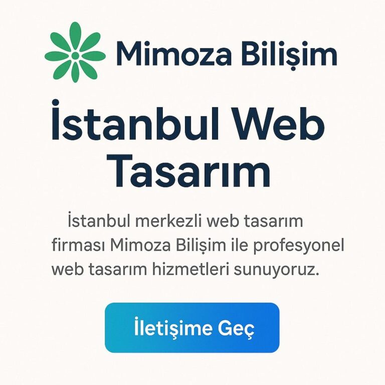 İstanbul Web Tasarım Firması